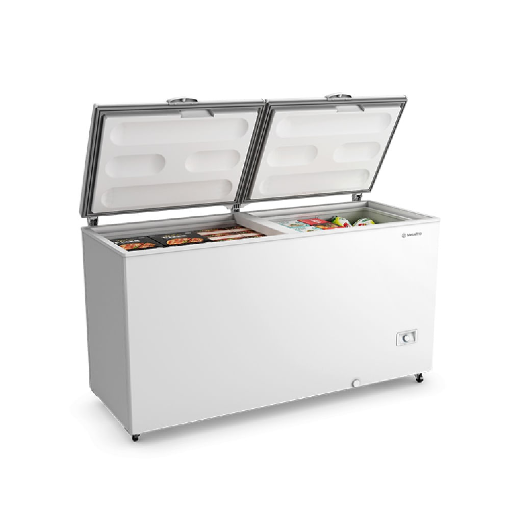 Freezer e Refrigerador Horizontal Metalfrio 543 Litros Inverter Dupla Ação Branco DA550IF - Bivolt